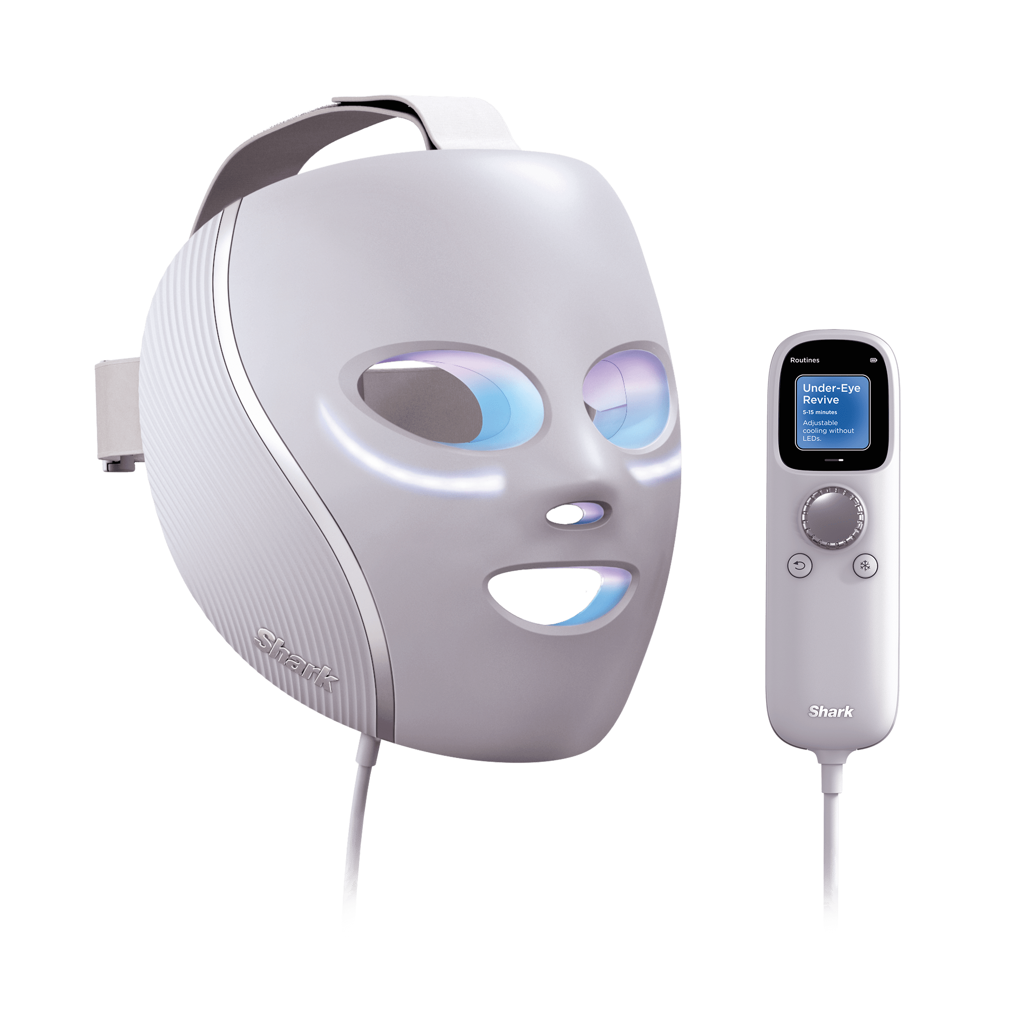 Shark CryoGlow LED-mask i lila